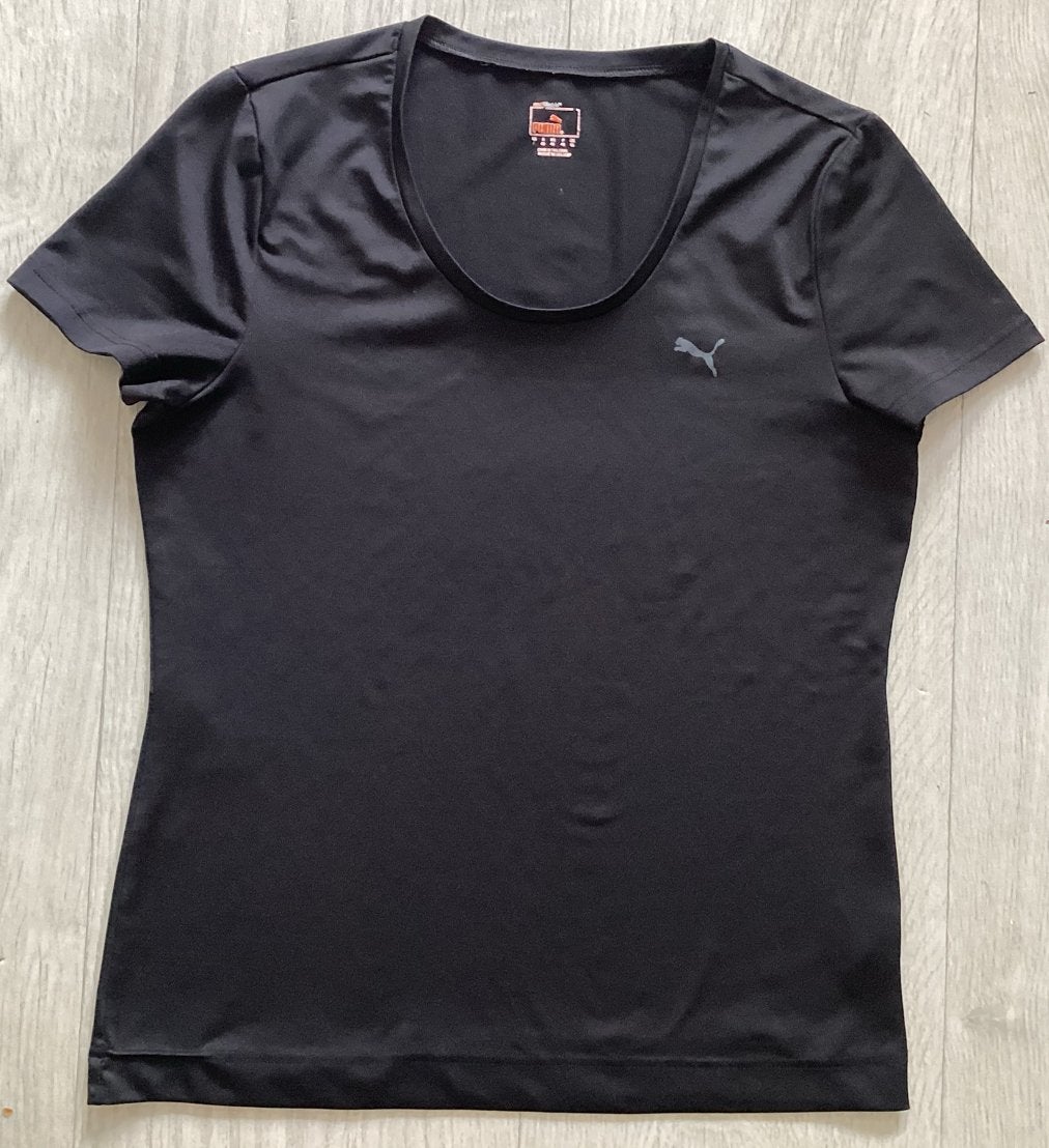 Puma sportshirt zwart maat M, Maat 38/40 (M), Puma, Zwart, Ophalen of Verzenden