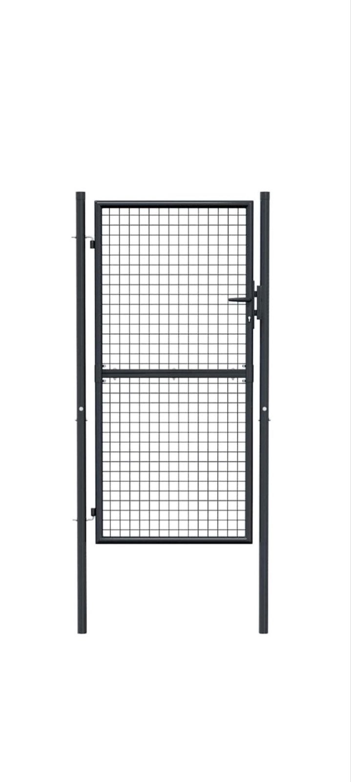 Nieuwe Tuinpoort - Gegalvaniseerd Staal Grijs 100x255 cm, Ophalen, 200 cm of meer, Nieuw, Draaipoort