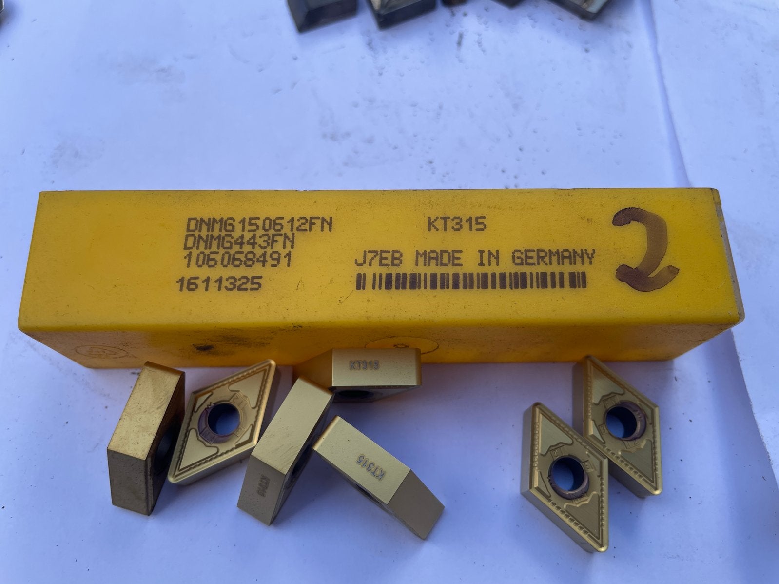 7 Wisselplaten DNMG 150612FN KT315 Made in Germany, Doe-het-zelf en Verbouw, Ophalen, Nieuw