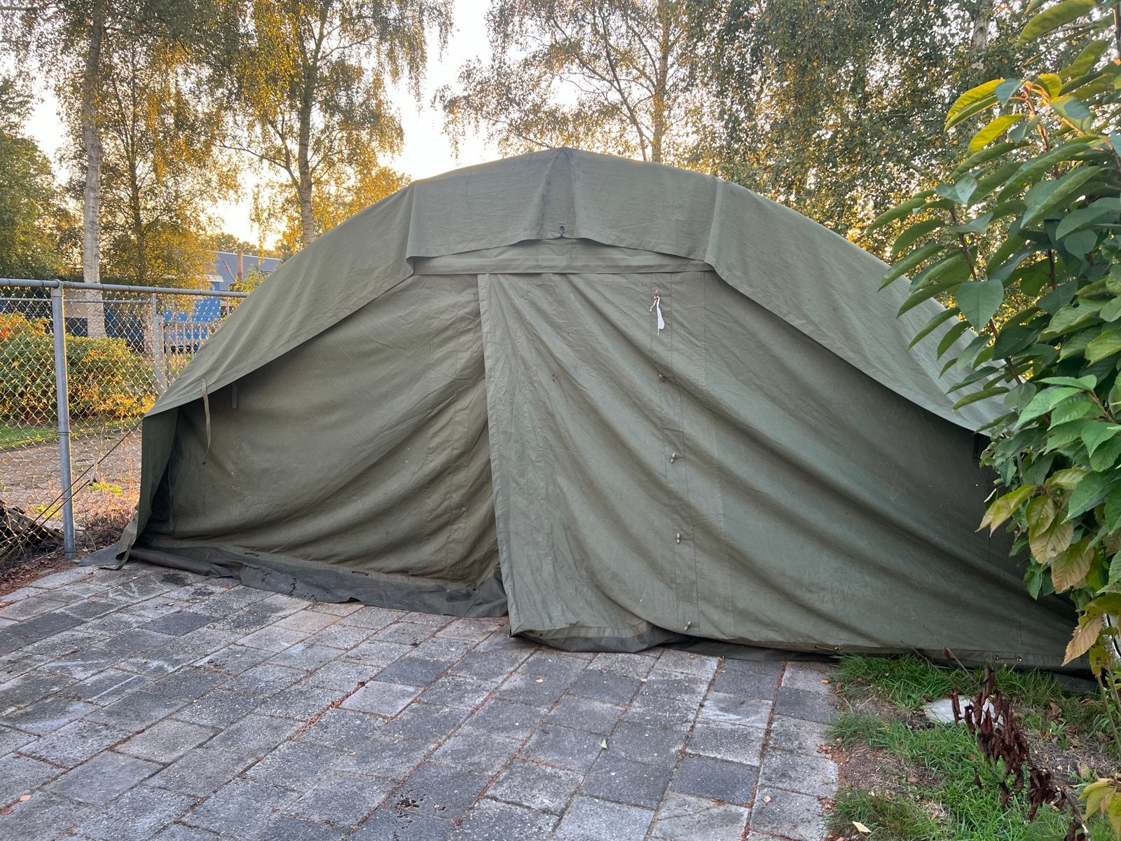 Grote Legertent - Ideaal voor Evenementen of Opslag, Ophalen of Verzenden, Gebruikt, Meer dan 6