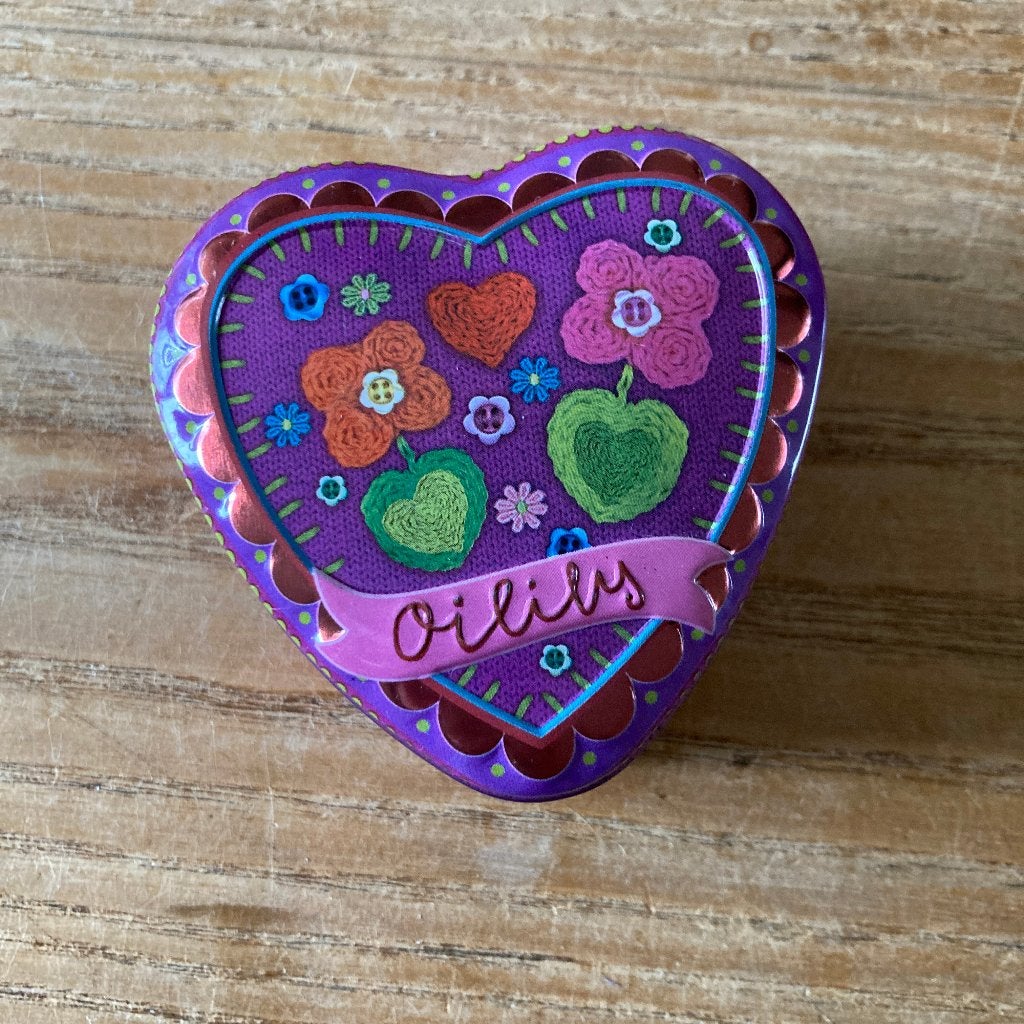 Blik blikje hart hartje Oilily ( 7,5x7x4cm), Verzamelen, Ophalen of Verzenden, Gebruikt, Overige