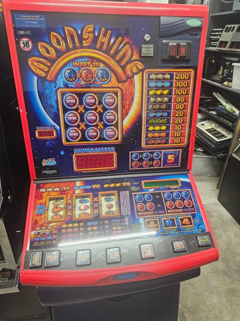 Barcrest moon shine, Verzamelen, Automaten | Gokkasten en Fruitautomaten, Euro, Ophalen of Verzenden, Gebruikt
