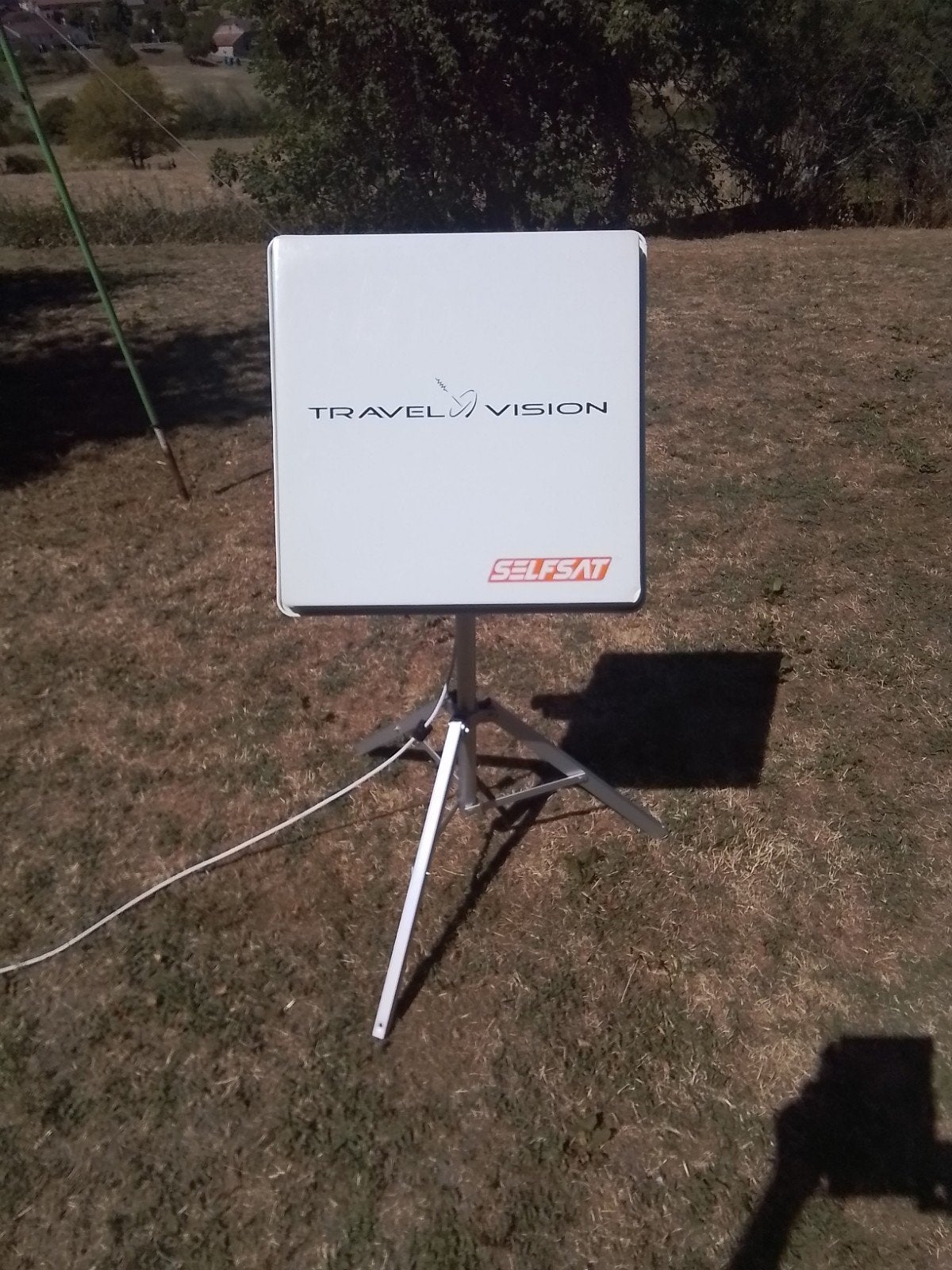 Travel Vision Selfsat schotelantenne met ontvanger, Ophalen, Gebruikt, (Schotel)antenne, Overige merken