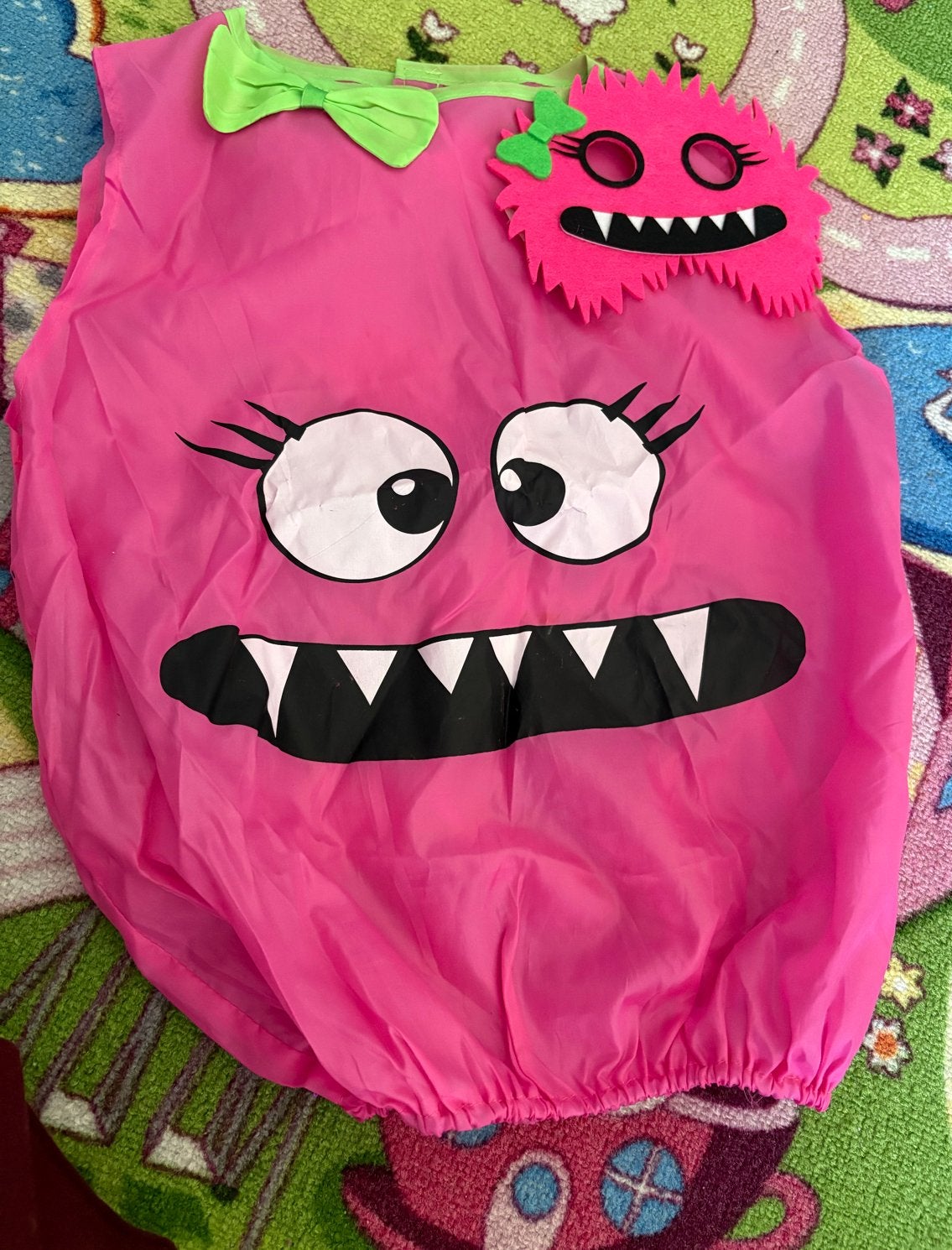 Roze monster verkleedpak voor kinderen, Ophalen, Gebruikt, 104 of kleiner, Jongen of Meisje