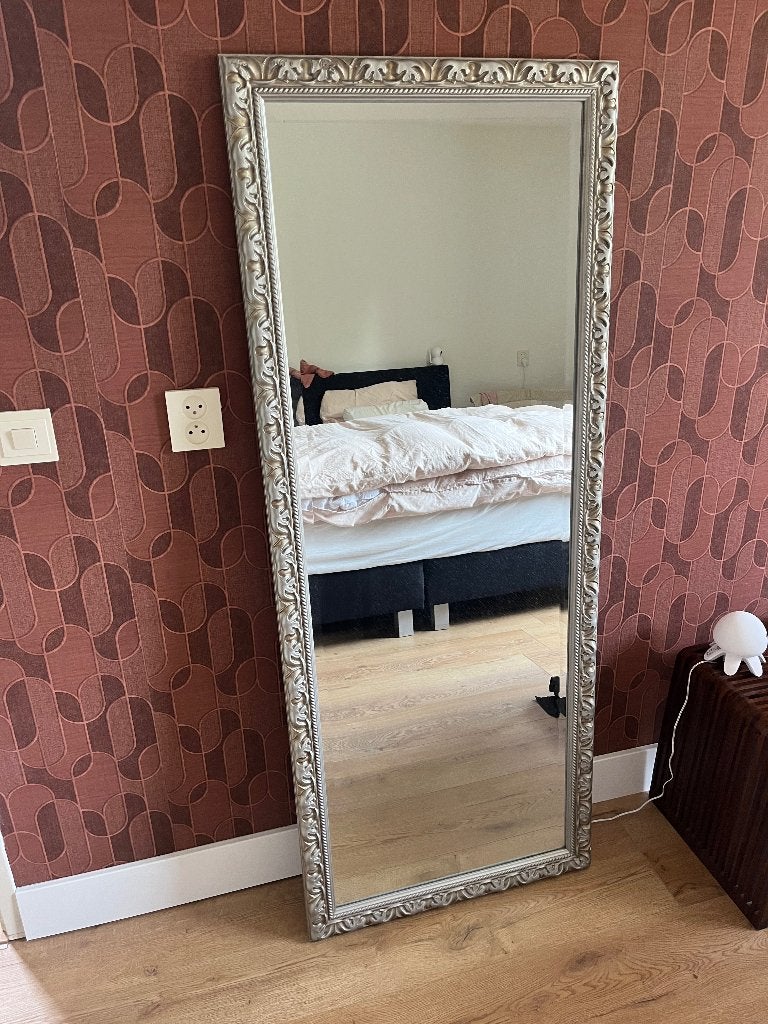 Barok spiegel, Huis en Inrichting, Woonaccessoires | Spiegels, Ophalen, 100 tot 150 cm, Zo goed als nieuw, Rechthoekig