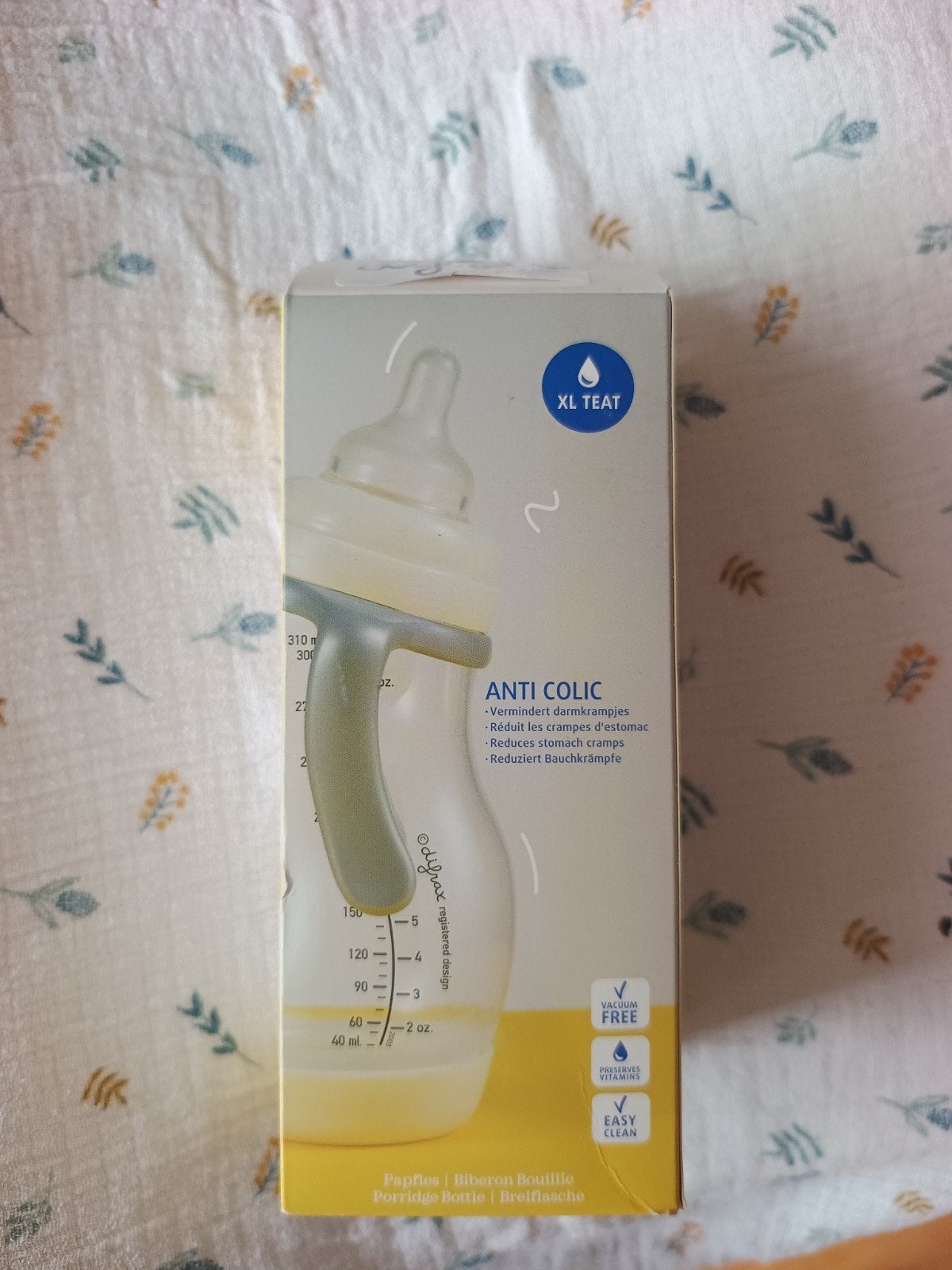 Nieuwe Difrax Anti-Colic Papfles XL Speen 9+ maanden, Verzenden, Nieuw