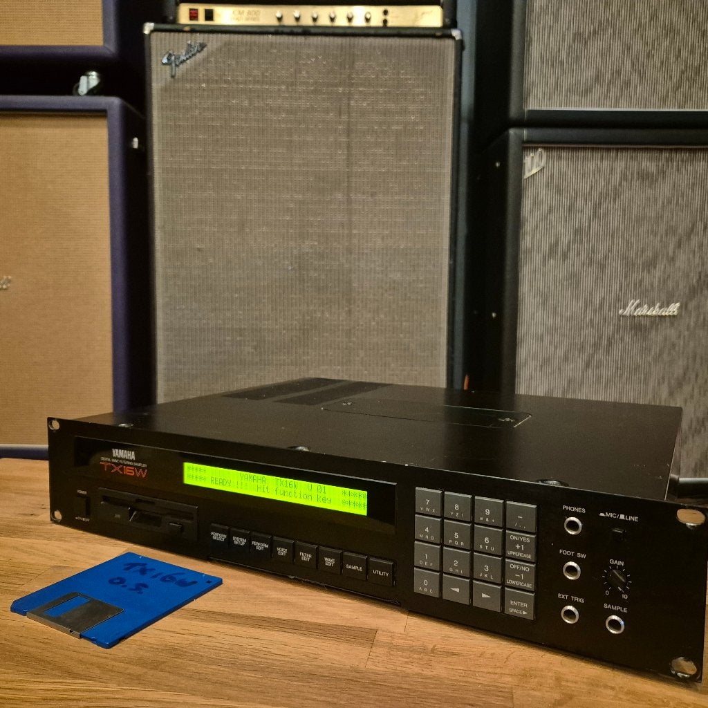Yamaha TX16W - 16-Voice Rackmount Sampler (1988), Muziek en Instrumenten, Samplers, Ophalen of Verzenden, Gebruikt
