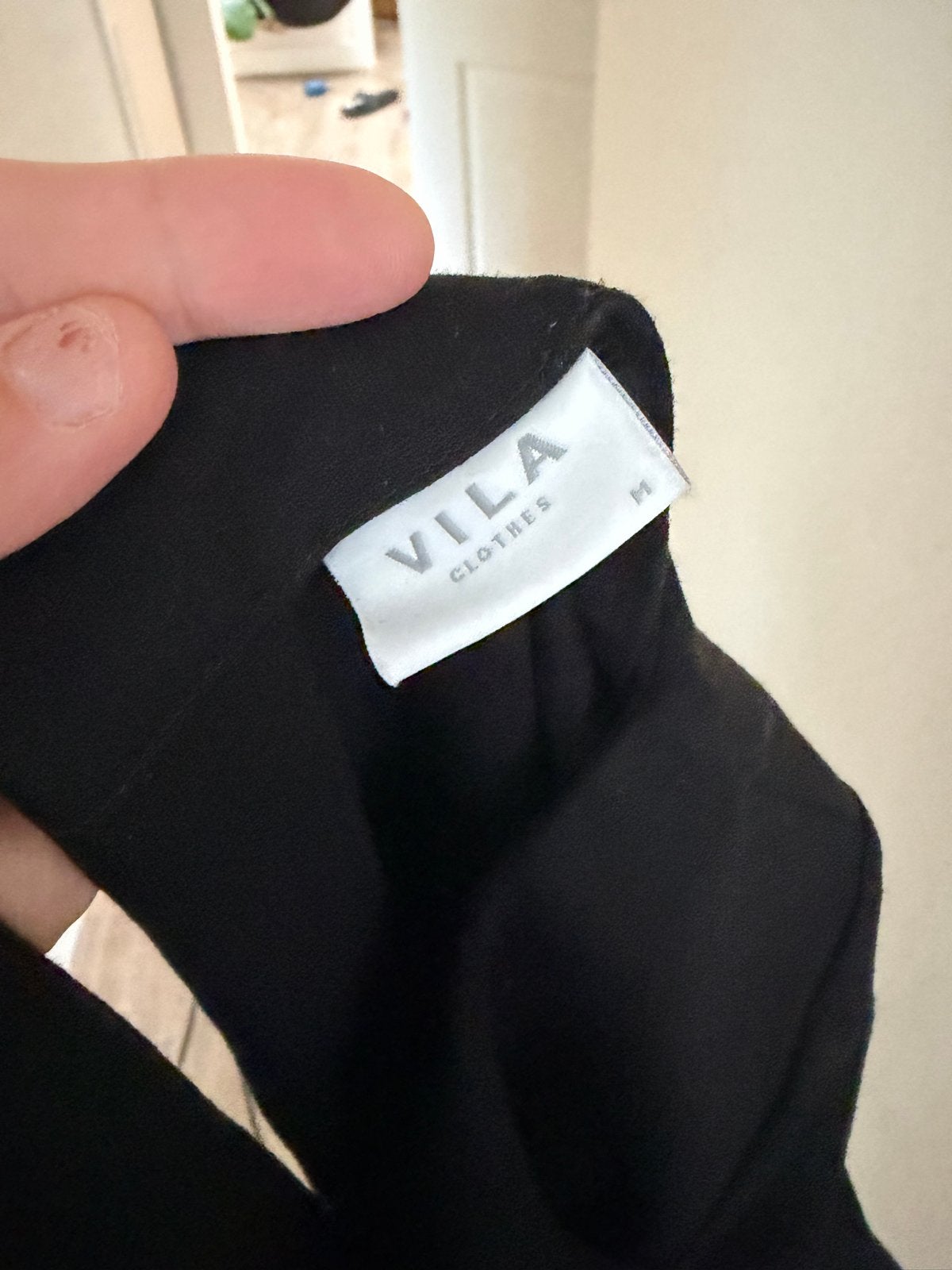 Vila jurk zwart maat M, Kleding | Dames, Ophalen of Verzenden, Gedragen, Maat 38/40 (M), Zwart