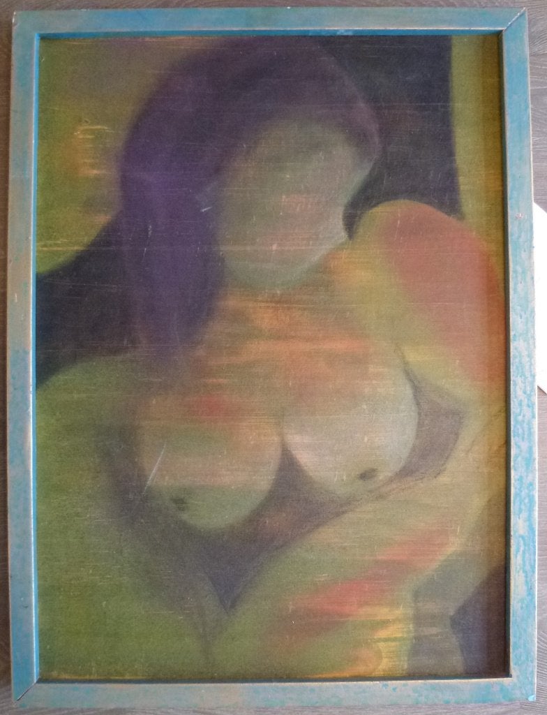 olieverf schilderij erotic art abstracte erotische kunst, Ophalen
