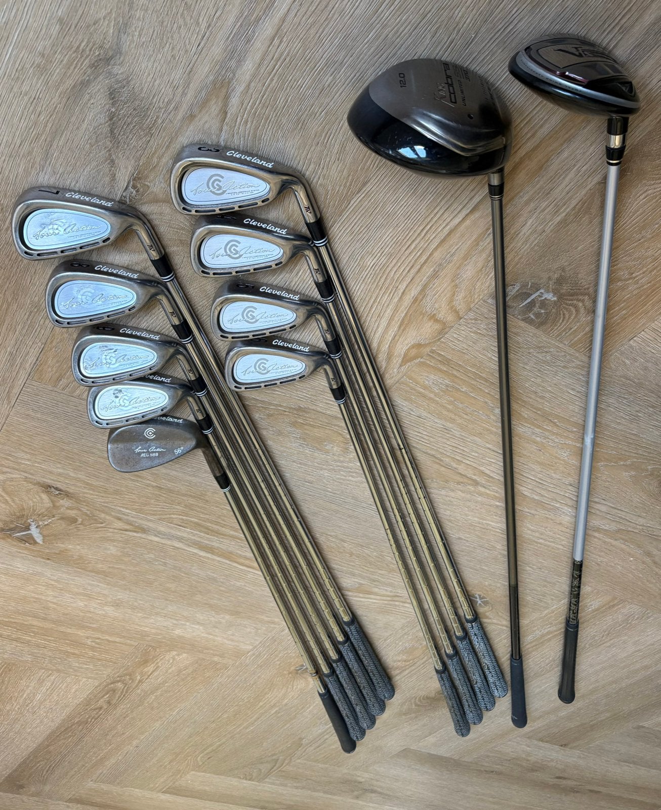 Cleveland Ijzerset 3-SW + Cobra Driver + Nike Houten-5, Ophalen, Gebruikt, Club, Cleveland