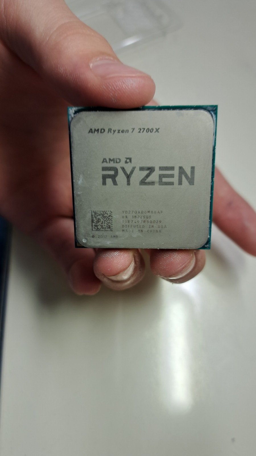 AMD Ryzen 7 2700X CPU AM4 - Perfecte Staat, 8-core, AMD Ryzen 7 2700X, Ophalen of Verzenden, 3 tot 4 Ghz