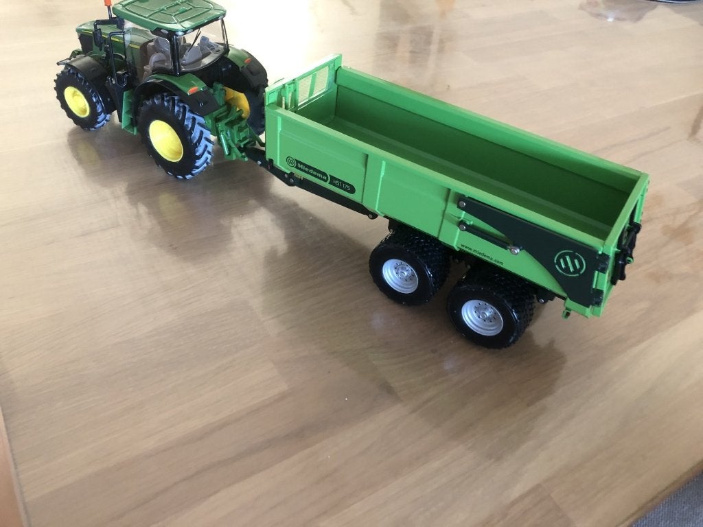 John Deere met Miedema HST 175 kipper, Ophalen, Zo goed als nieuw, Tractor of Landbouw, Overige merken