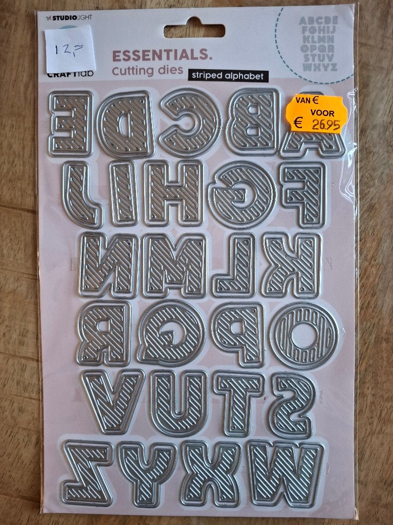 Studio Light Essentials Striped alphabet, Ophalen of Verzenden, Gebruikt, Overige thema's, Pons of Mal