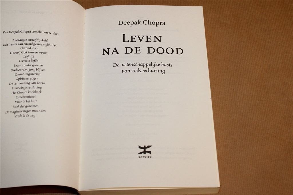 Leven na de Dood — Deepak Chopra, Zielsverhuizing, Boeken, Ophalen of Verzenden, Gelezen, Overige onderwerpen, Achtergrond en Informatie