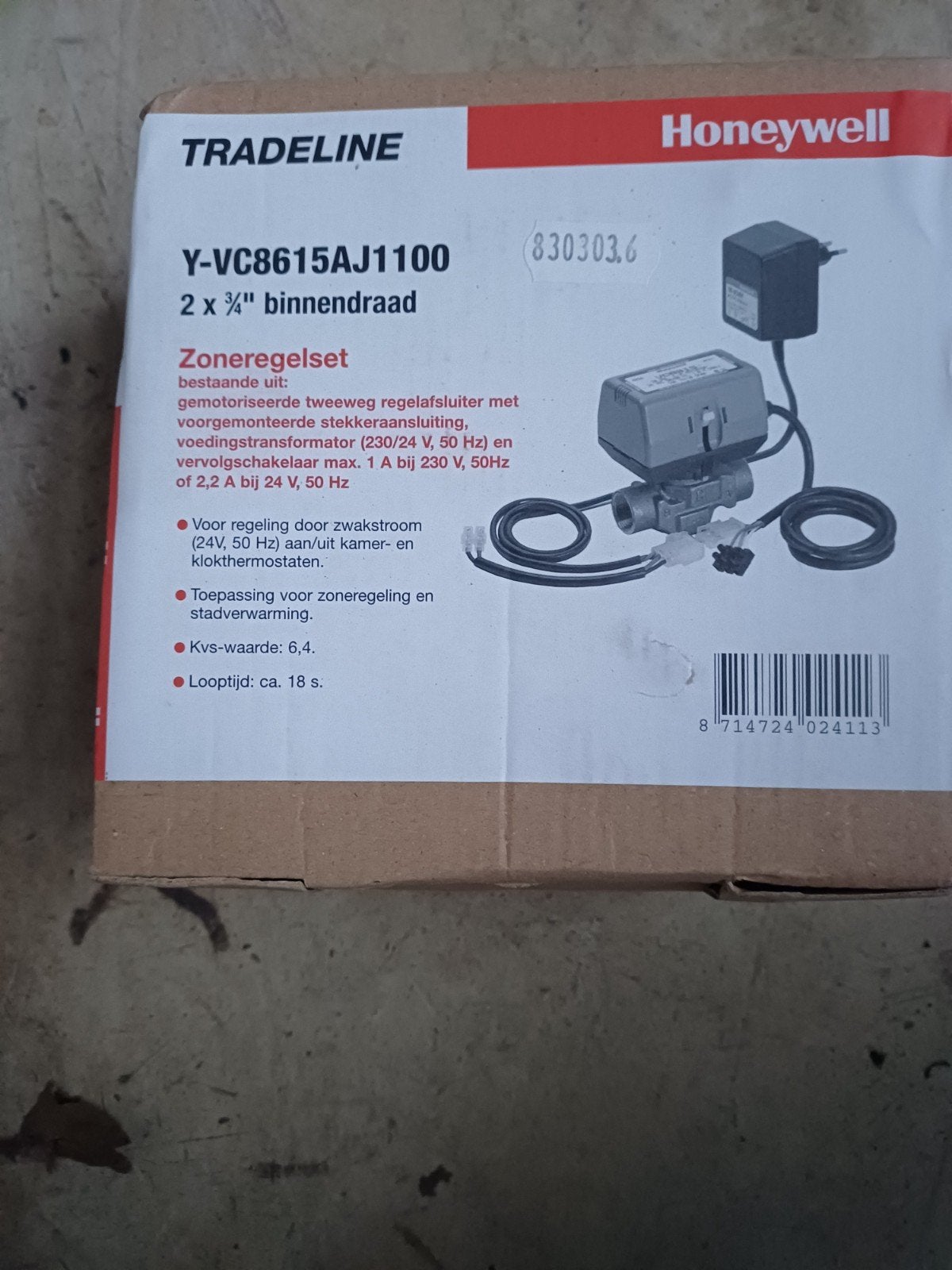 Honeywell Tradelin Zoneregelset Y-VC8615AJ1100, Doe-het-zelf en Verbouw, Ophalen, Nieuw, Overige typen