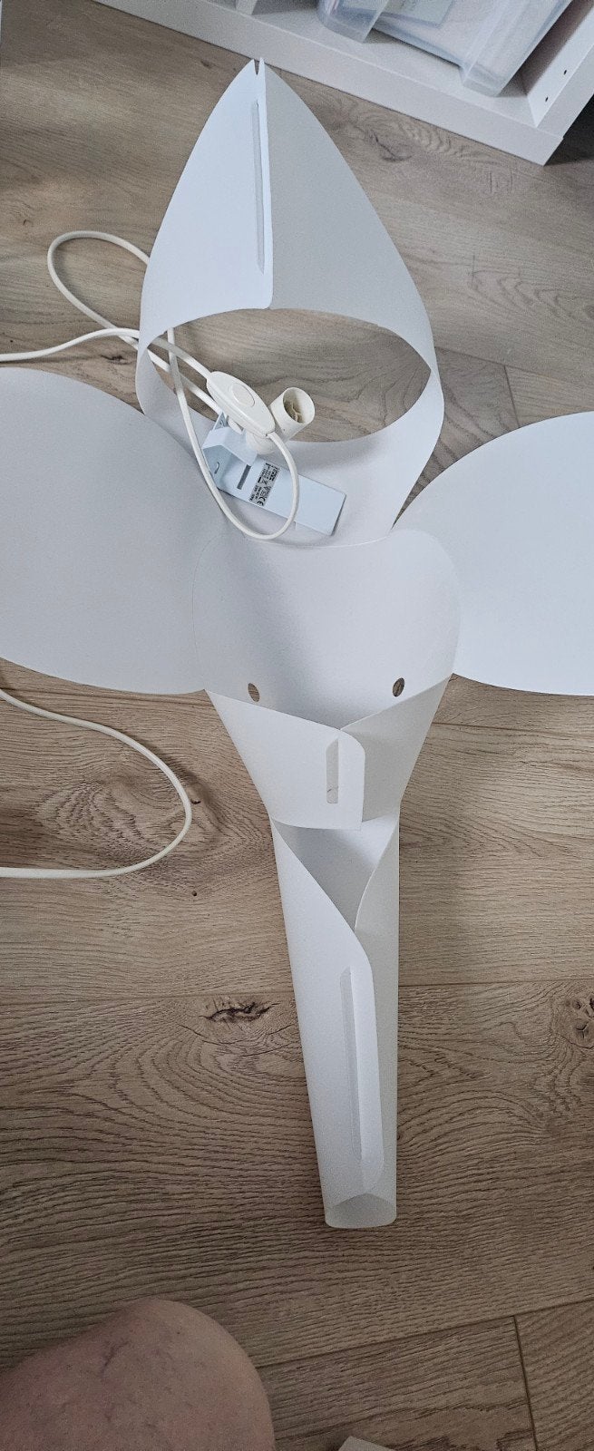 IKEA SMILA BLOMMA Wandlamp Olifant Wit, Wit, Kunststof, E14 (klein), IKEA