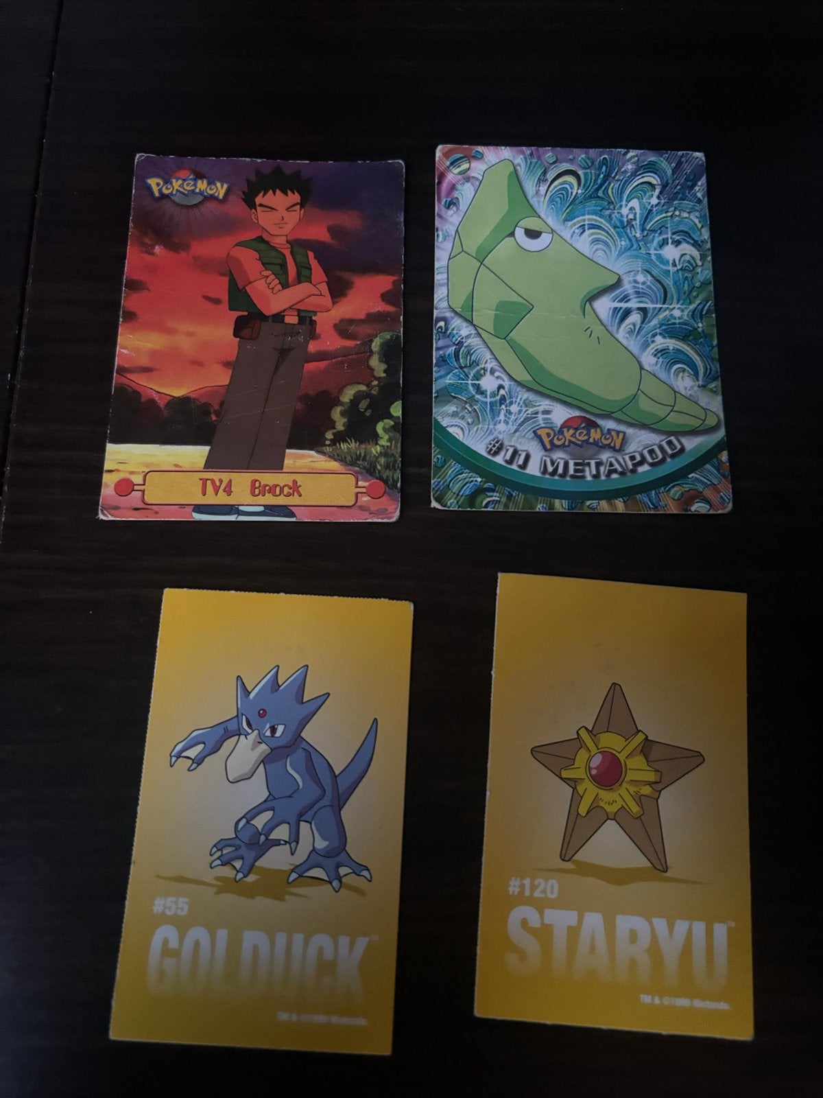 Oude vintage Pokémon kaarten - Gebruikt en beschadigd, Ophalen of Verzenden, Gebruikt, Meerdere kaarten