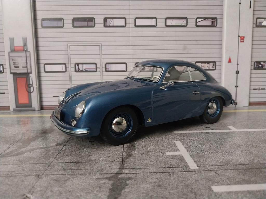 Porsche 356 blue metallic 1954, Ophalen of Verzenden, Nieuw, Auto, Norev