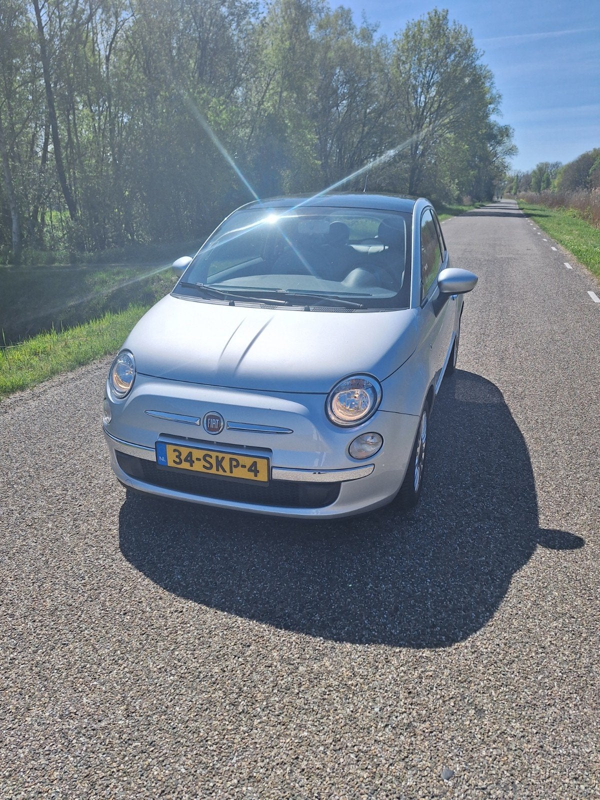 Fiat 500 0.9 85pk Twinair Turbo 2011 Grijs, Auto's, Fiat, Voorwielaandrijving, 31 €/maand, 905 kg, Origineel Nederlands