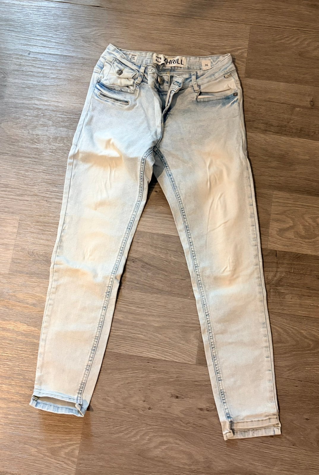 Blauwe skinny jeans van Zhrill, Ophalen of Verzenden, Zo goed als nieuw, Blauw, W27 (confectie 34) of kleiner