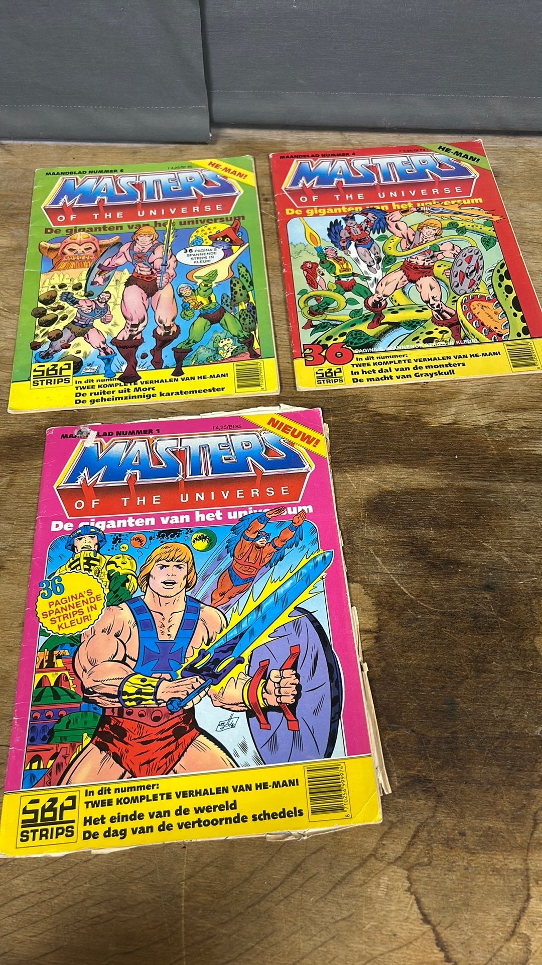 Masters of the universe. He-Man. Nr 1, 4 en 6., Boeken, Strips | Comics, Gelezen, Eén comic, Europa, Ophalen of Verzenden