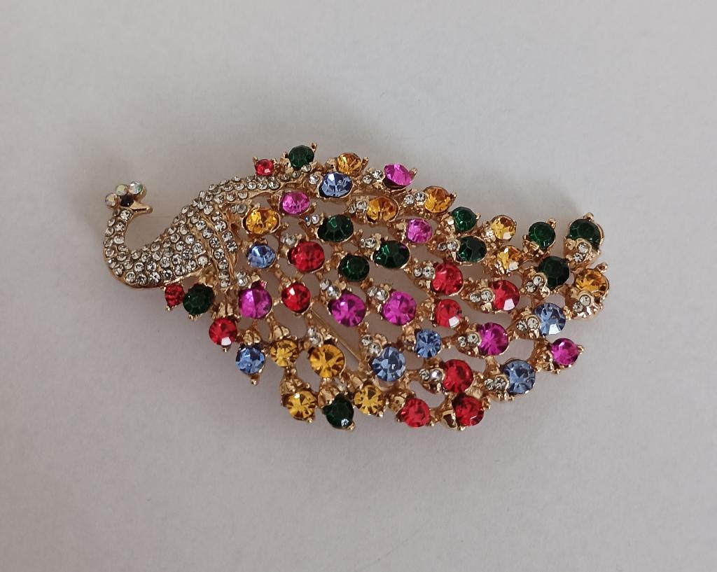 Pauw broche, Overige materialen, Overige kleuren, Nieuw, Ophalen of Verzenden
