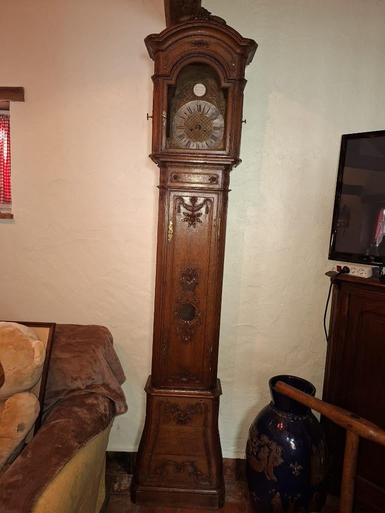 oude eiken staanklok, jaren 1800, Ophalen