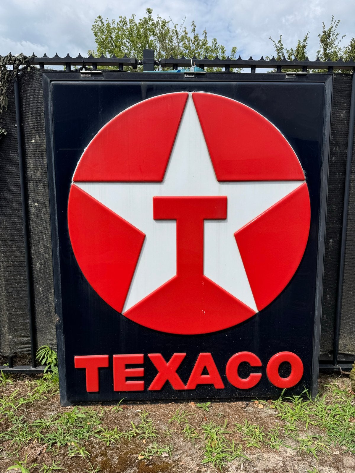 Groot Texaco Reclamebord - Lichtbak XL, Ophalen, Gebruikt, ., Lichtbak of (neon) lamp