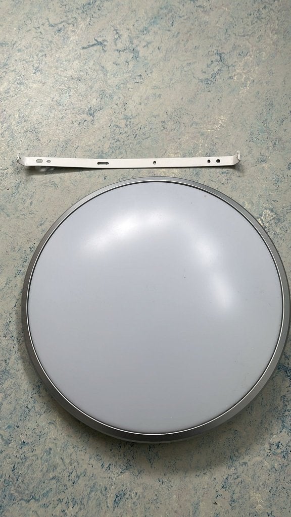 LED Philips plafonniere/ Aluminium ring met zacht witte kap., Ophalen, Modern, 34 cm, Overige fittingen