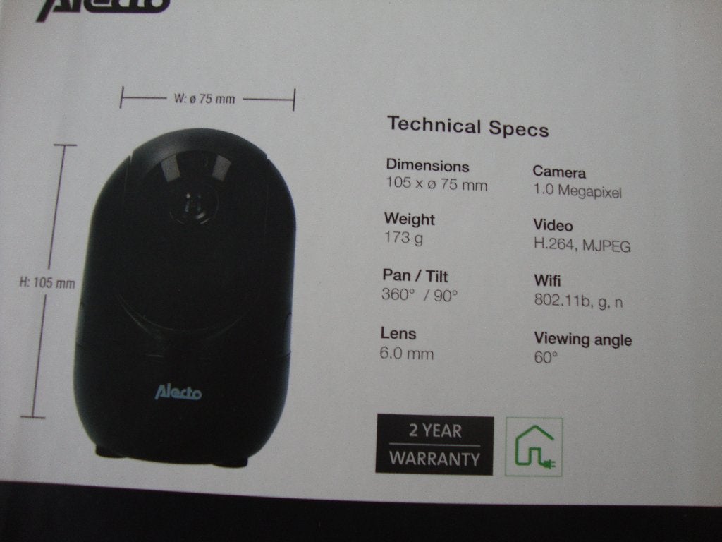 ALECTO wifi camera, Ophalen of Verzenden, Nieuw