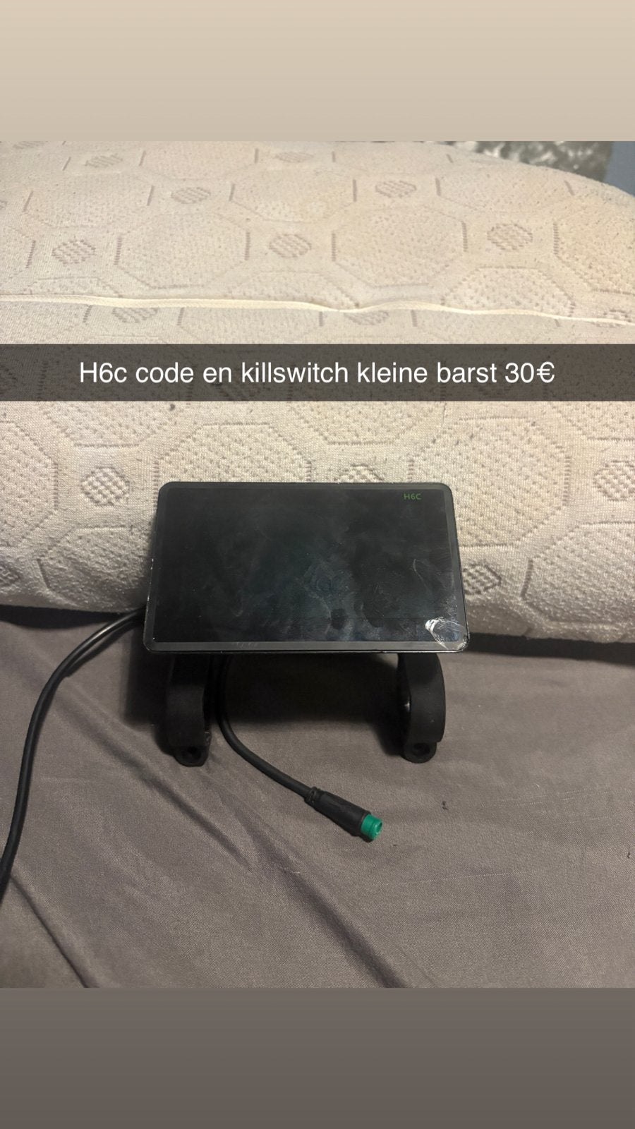 H6c scherm opvoerbaar code killswitch, Overige typen, Kunststof, Ophalen of Verzenden, Zo goed als nieuw