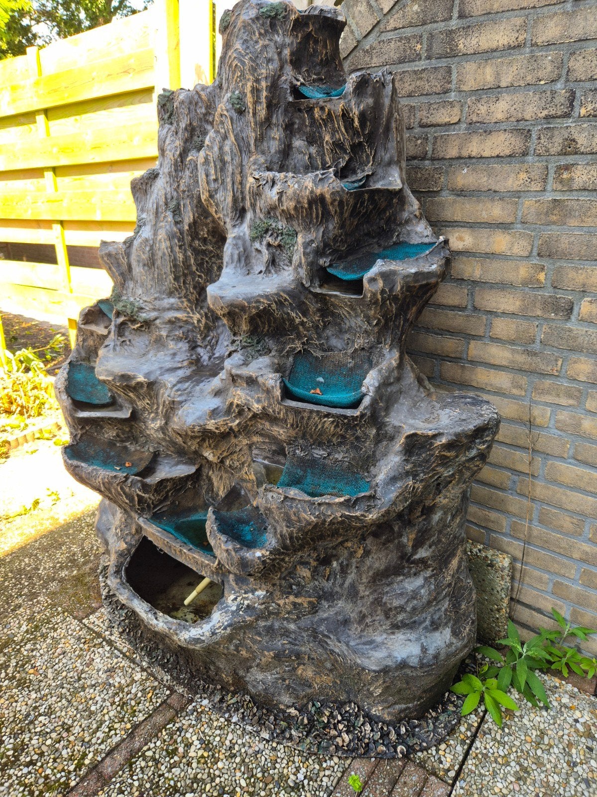 Waterval ornament tuin groot, Ophalen, Gebruikt, Kunststof, Waterval