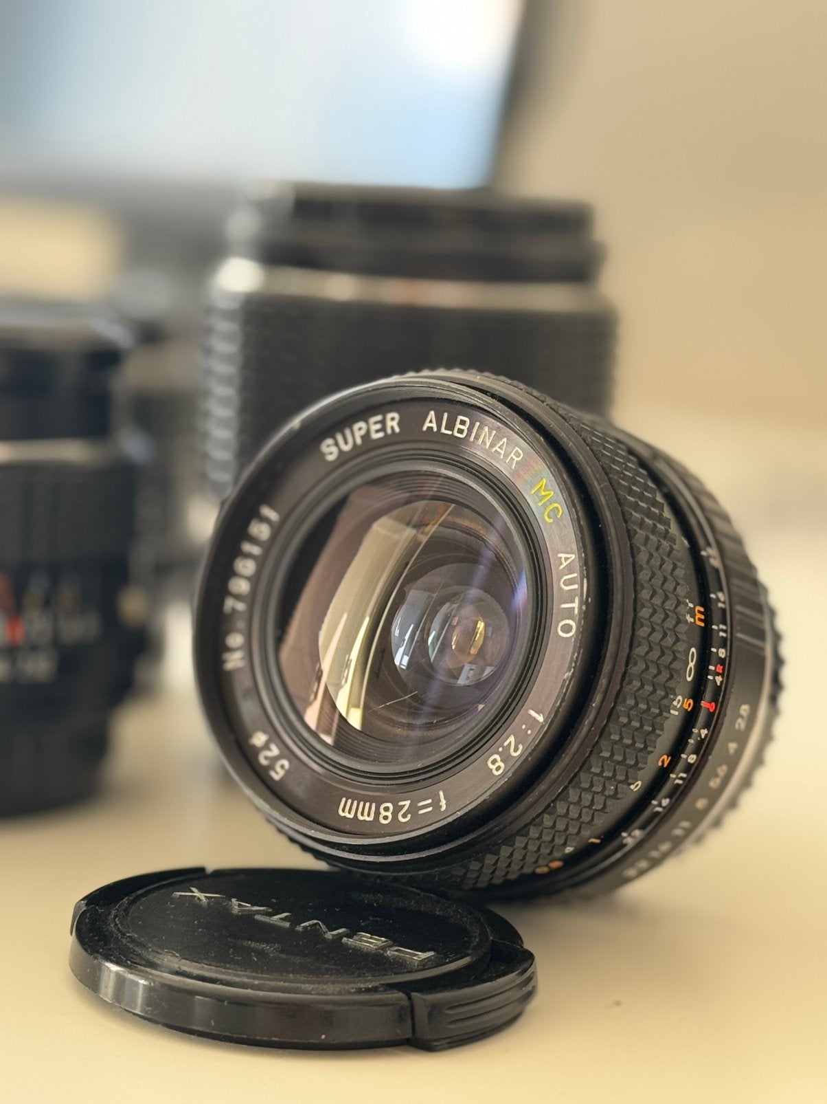 Super Albinar MC Auto 28mm f/2.8 – K-mount, Ophalen of Verzenden, Zo goed als nieuw, Spiegelreflex, Pentax