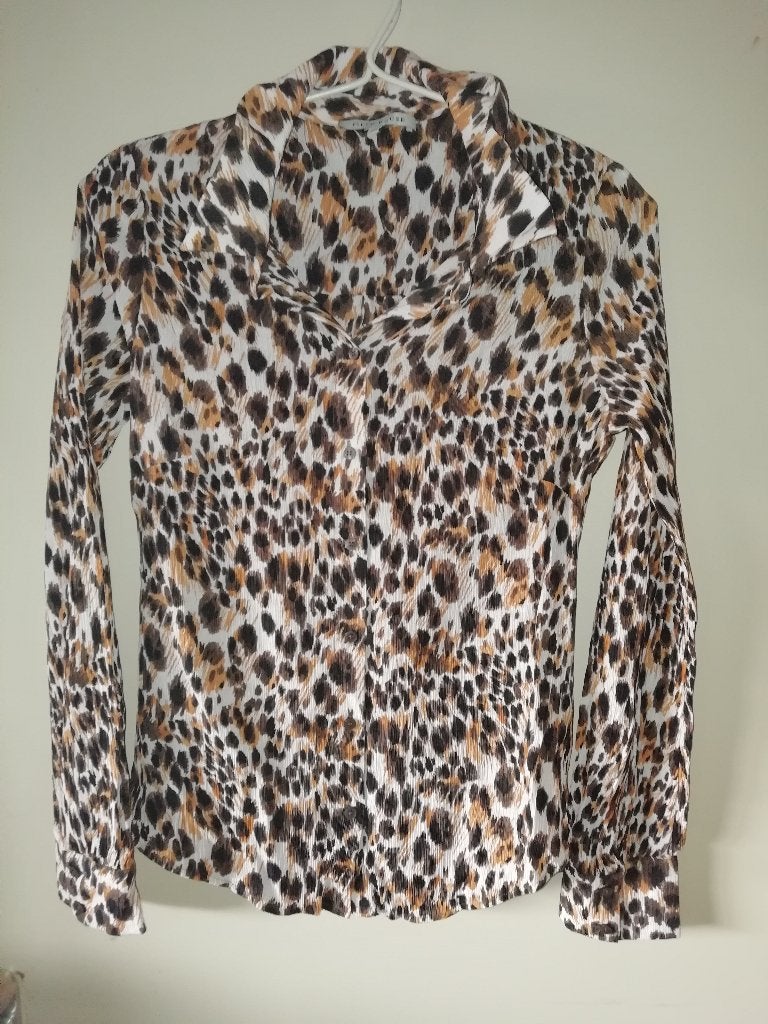 Zeer fraaie 1x gedragen panterprint blouse van Fifth House, Maat 38/40 (M), Meerkleurig, Ophalen of Verzenden, Zo goed als nieuw