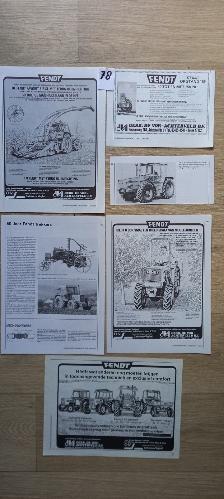 AF 78 : Fendt advertenties., Ophalen of Verzenden, Tijdschrift