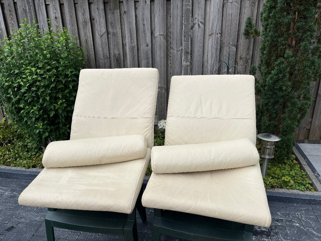 IKEA Stoel POANG met leren kussens, Huis en Inrichting, Ophalen, Gebruikt, 75 tot 100 cm, Leer