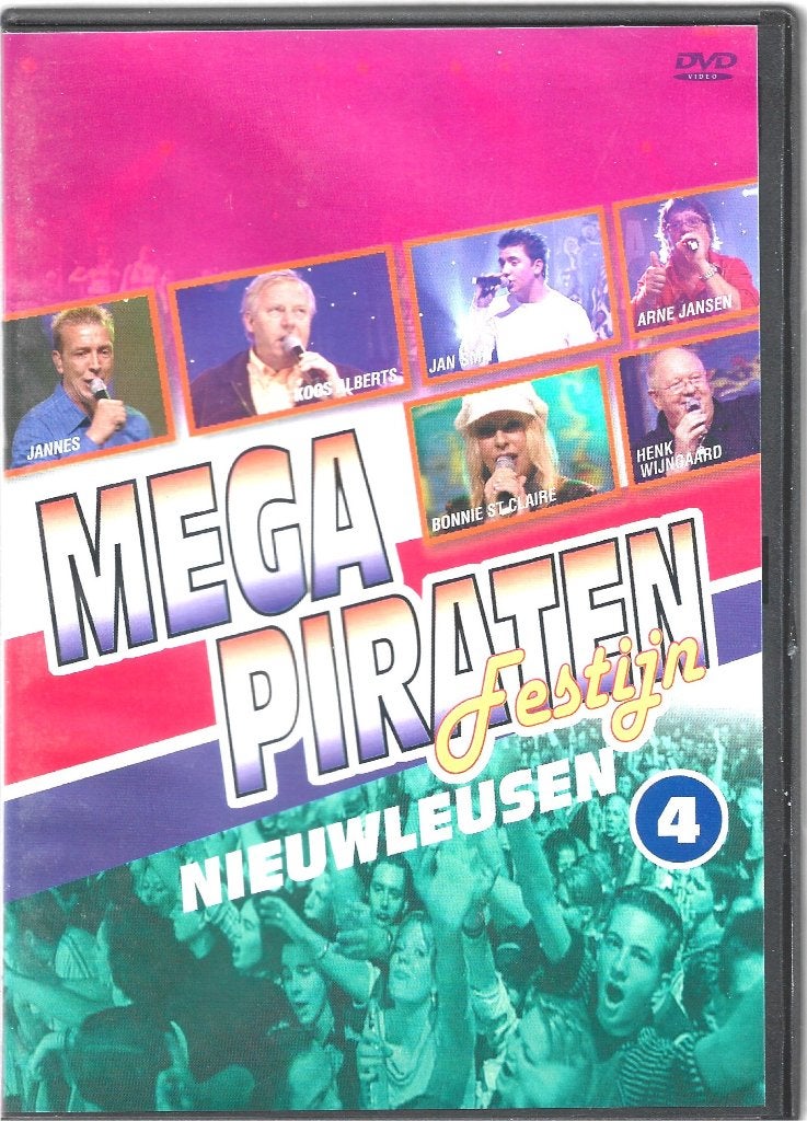 DVD: MEGA PIRATEN Festijn 4 - Nieuwleusen, Cd's en Dvd's, Alle leeftijden, Ophalen of Verzenden, Zo goed als nieuw