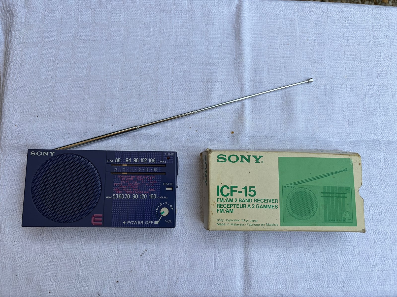 Sony ICF 15 Radio, Ophalen of Verzenden, Zo goed als nieuw