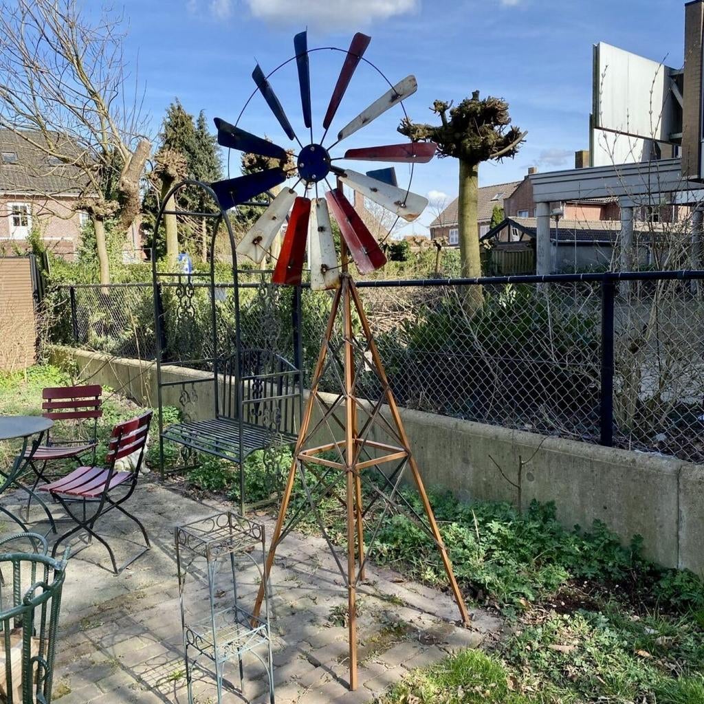 Decoratieve Franse windmolen voor tuin of terras, Tuin en Terras, Windwijzers en Windmolens, Ophalen, Gebruikt