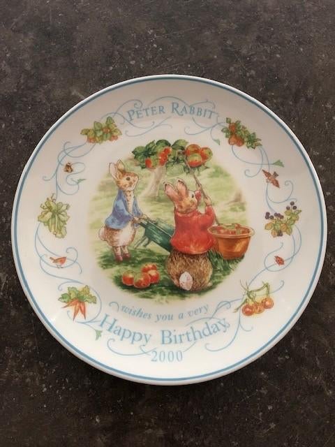Beatrix Potter Peter Rabbit met Benjamin Bunny Bord, Verzamelen, Ophalen of Verzenden, Zo goed als nieuw, Dier