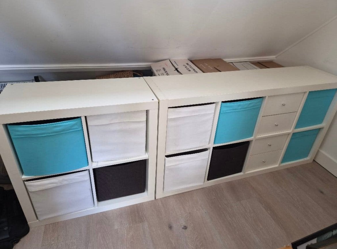 10x IKEA Drona bakken (diverse kleuren), Ophalen, Gebruikt, Meerkleurig, Textiel