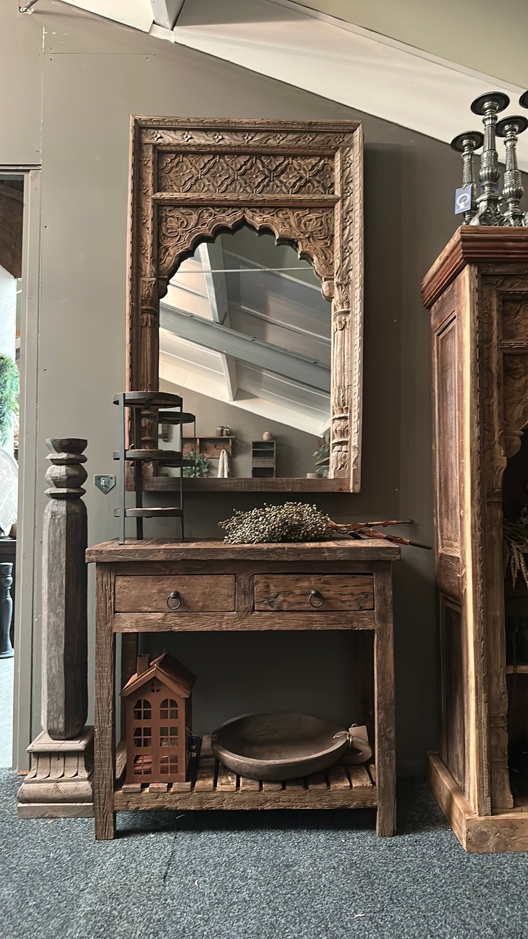 Rustieke Haltafel van 'Old Wood', Ophalen