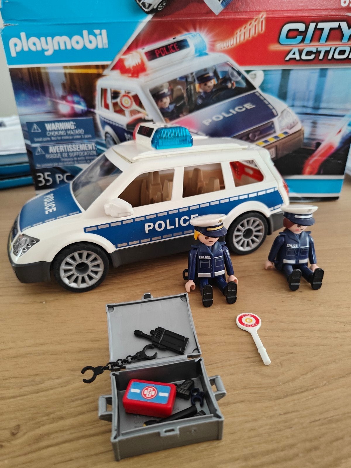 Playmobil Politie Auto 6920 met 2 agenten en accessoires, Ophalen of Verzenden, Zo goed als nieuw