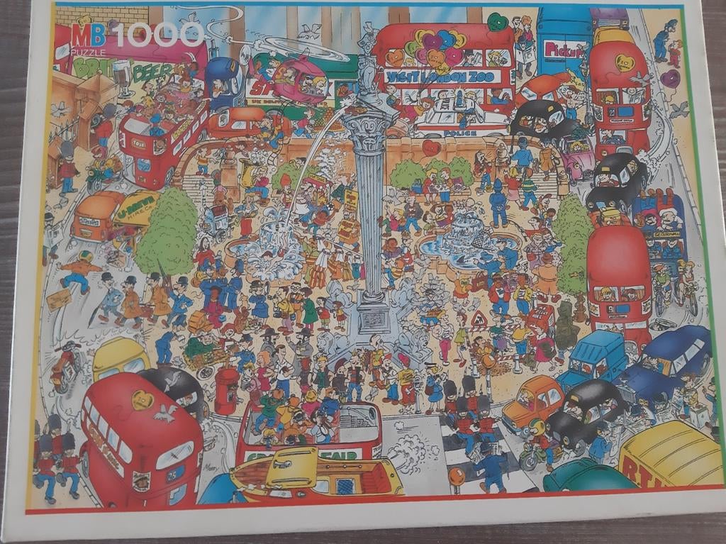 MB puzzel, Ophalen of Verzenden, 500 t/m 1500 stukjes, Gebruikt