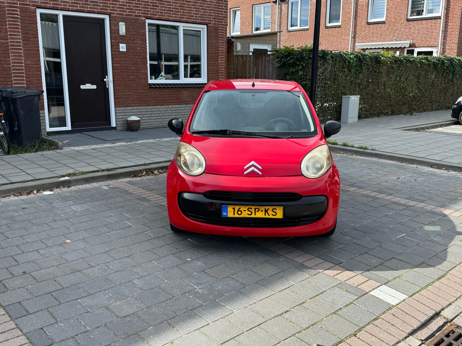 Citroën C1 1.0 5-DRS 2006 Rood, Auto's, Voorwielaandrijving, 4 stoelen, C1, 68 pk