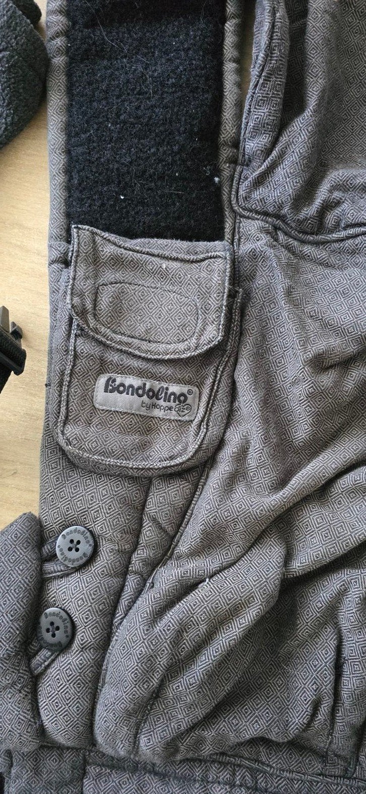 Bondolino draagzak 'Londen' antraciet met accessoires, Overige merken, Gebruikt, Buik of Rug, Ophalen of Verzenden