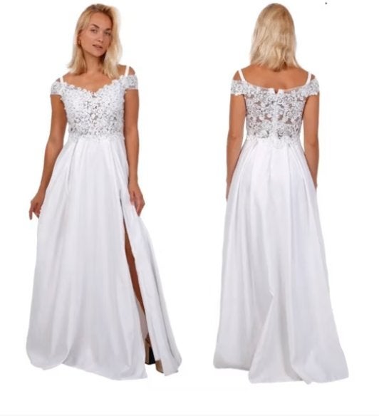 bruidsjurk / galajurk, Kleding | Dames, Trouwkleding en Trouwaccessoires, Ophalen, Trouwjurk, Wit, Onbekend