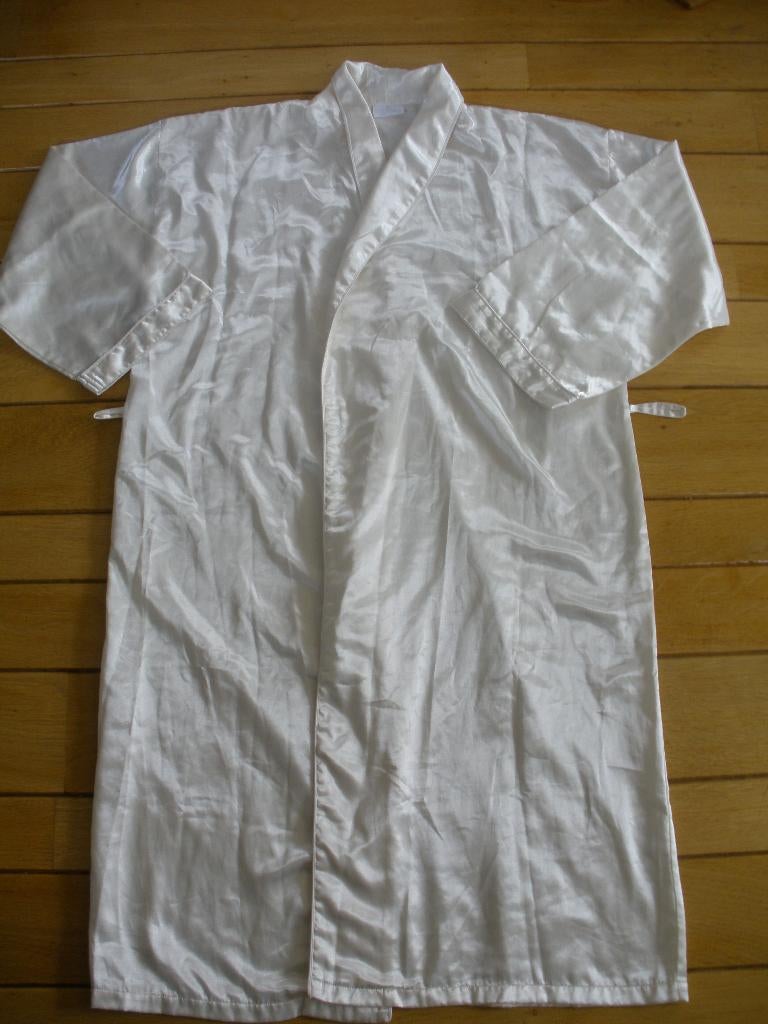 Badjas kimono ochtendjas beige met slaap jurkje maat M, Ophalen of Verzenden, Beige, Nachtkleding