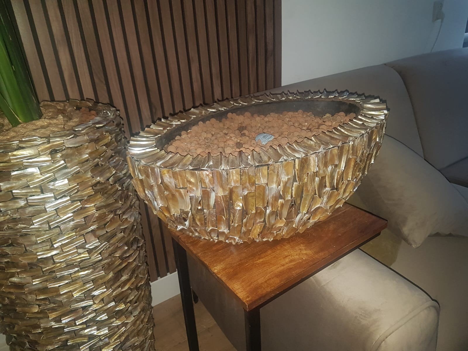 Schelpenschaal, Ophalen, Nieuw, Rechthoekig, Overige materialen