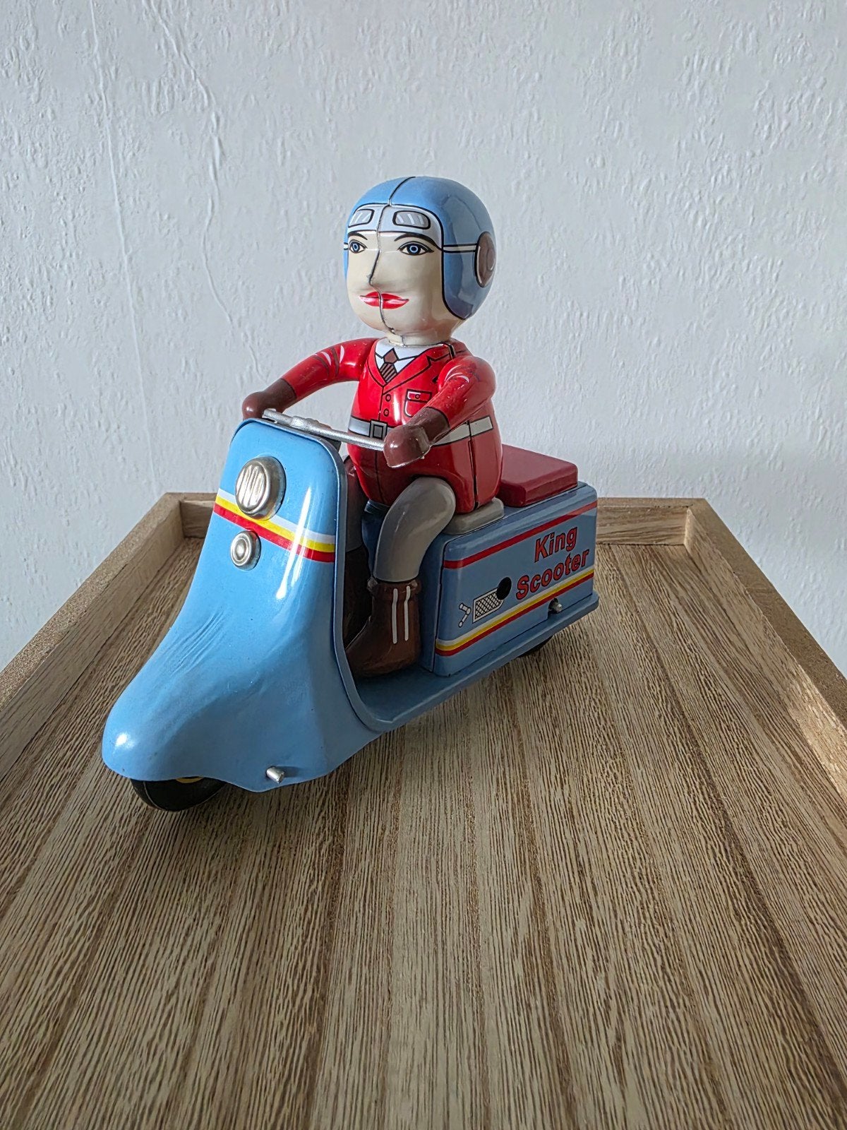 Vintage King Scooter blikken speelgoed, Antiek en Kunst, Antiek | Speelgoed, Ophalen of Verzenden
